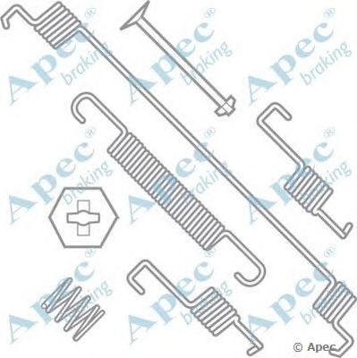 APEC BRAKING kit777 -  Комплектующие, тормозная колодка